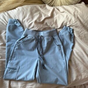 Figs Dusty Blue High Waisted Zamora Jogger Scrub Pant Size: XS